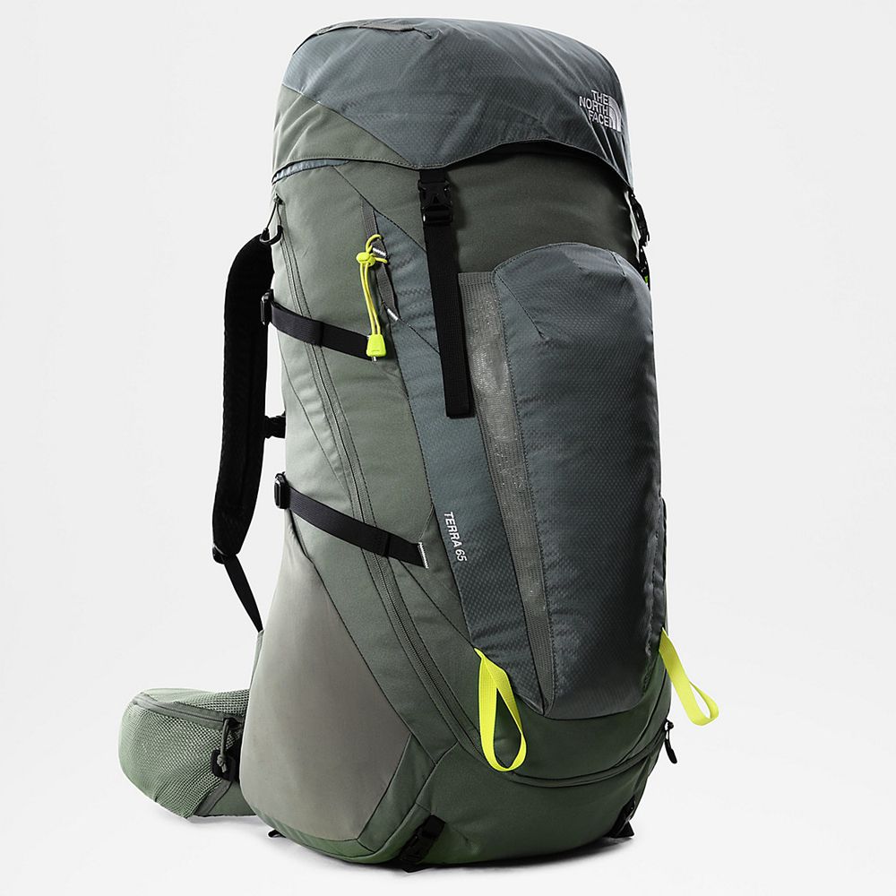 The North Face Backpacks Mens Australia - The North Face Terra 65-Litre Hiking Green Hiking (YJW-723